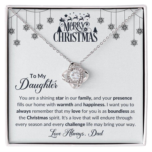 To My Daughter Merry Christmas Love Dad