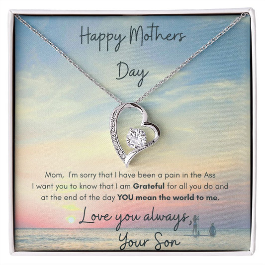 Forever Love Necklace Mothers Day , love Son